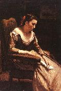  Jean Baptiste Camille  Corot The Letter_3 oil painting picture wholesale